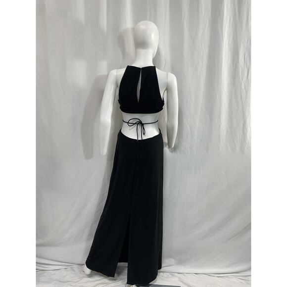 Lpa 'Elisa' Black Cut Out Maxi Dress Size S - Picture 3 of 5